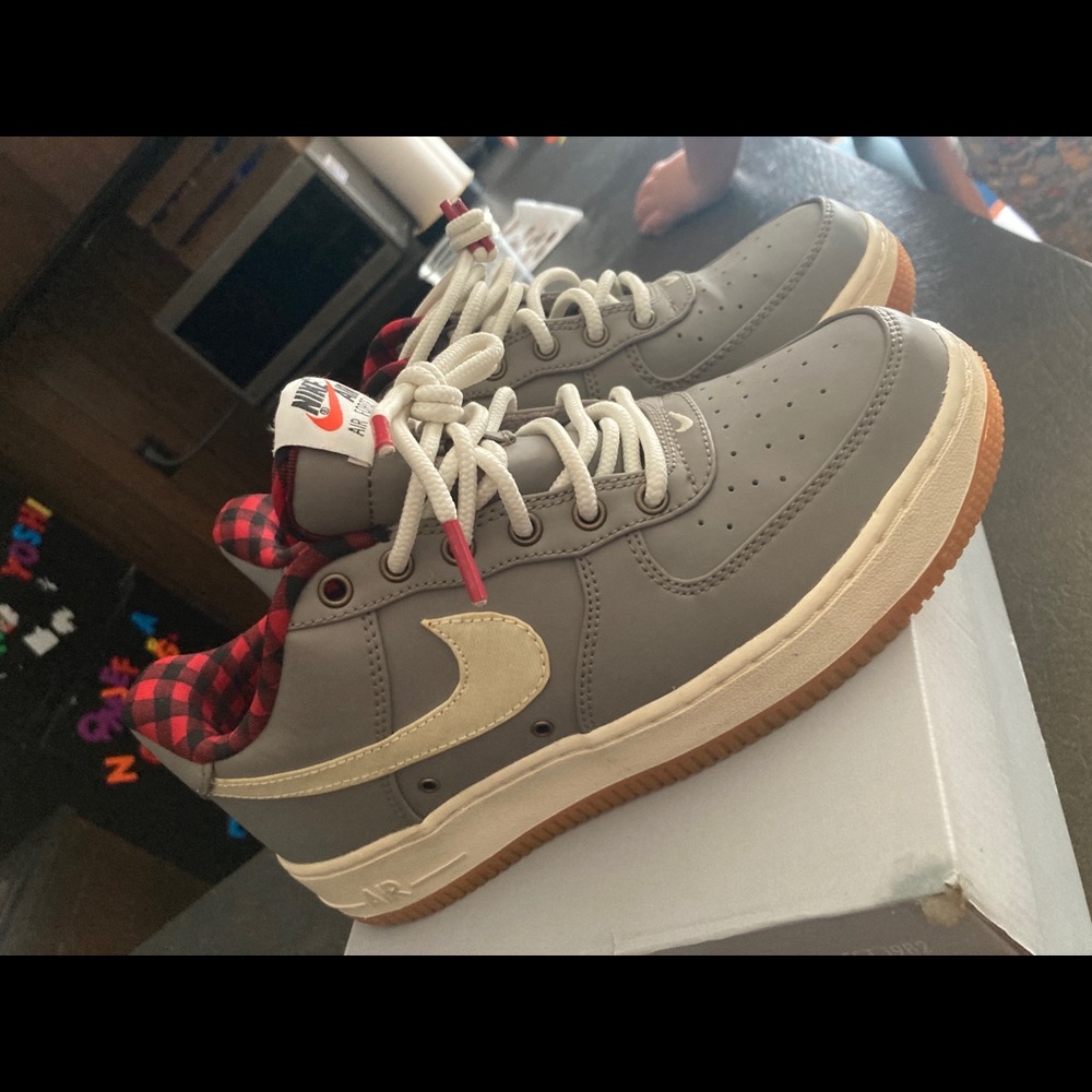 Nike Gray and Cream Women's Shoes